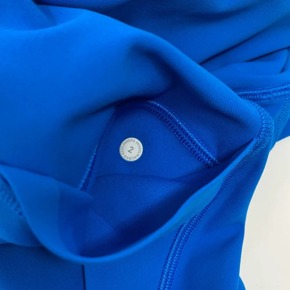 Lululemon Athletica Swift Speed High-Rise Crop 21” Poolside Blue Leggings size 2 - Picture 13 of 14